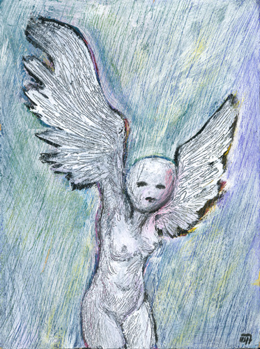 Maskeret engel (hvid)